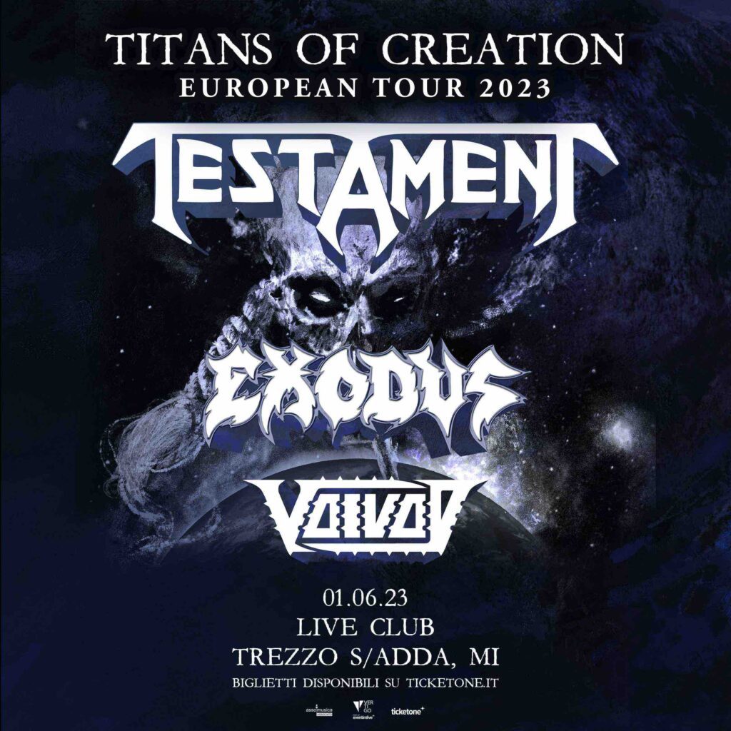 Testament Exodus locandina concerto italia 2023